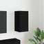 TV vægskab Vægmonteret Sort 30 x 31 x 60 cm Konstrueret træ