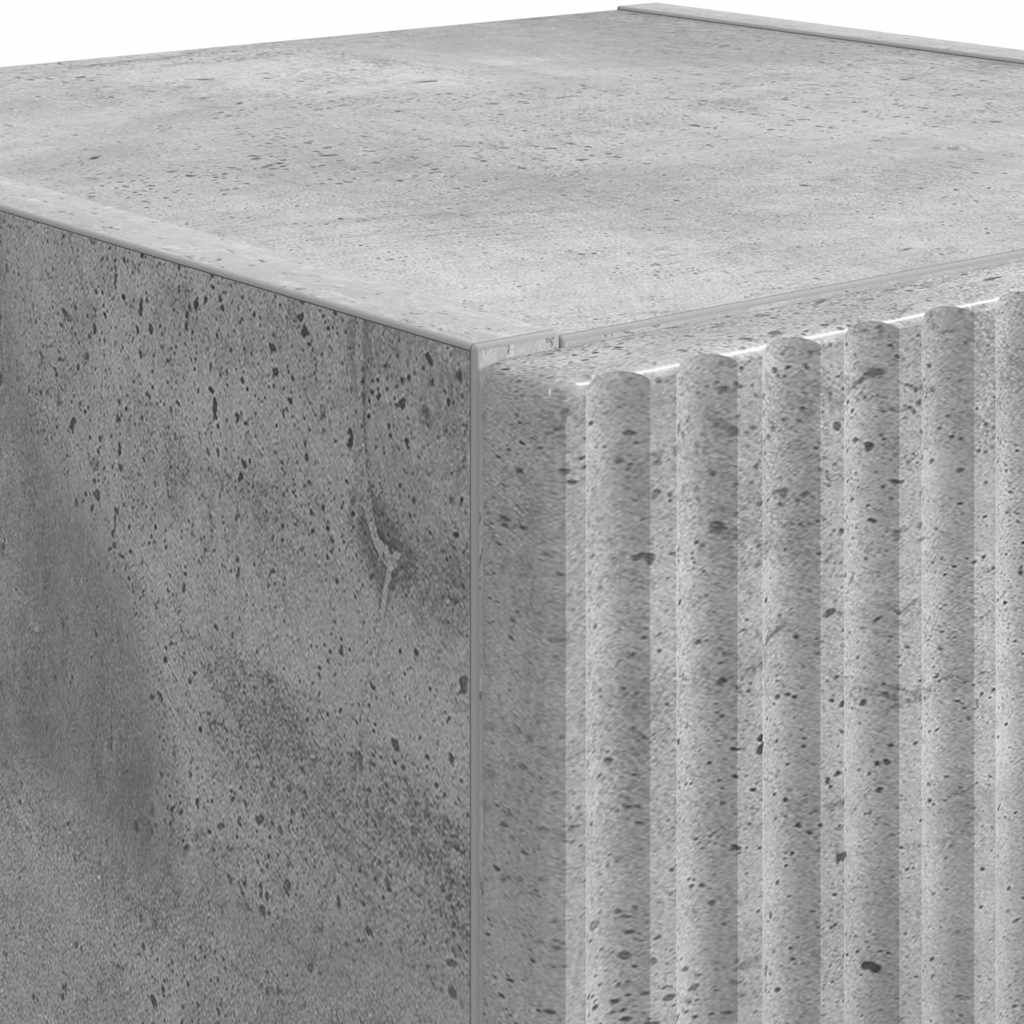TV vægskab Vægmonteret Beton 30 x 31 x 60 cm Konstrueret træ