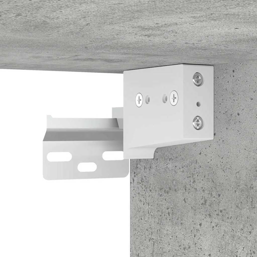TV vægskab Vægmonteret Beton 30 x 31 x 60 cm Konstrueret træ
