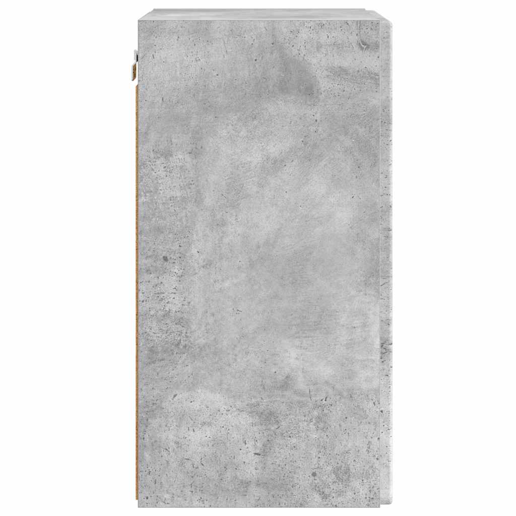 TV vægskab 2 pcs Beton 30 x 31 x 60 cm Konstrueret træ