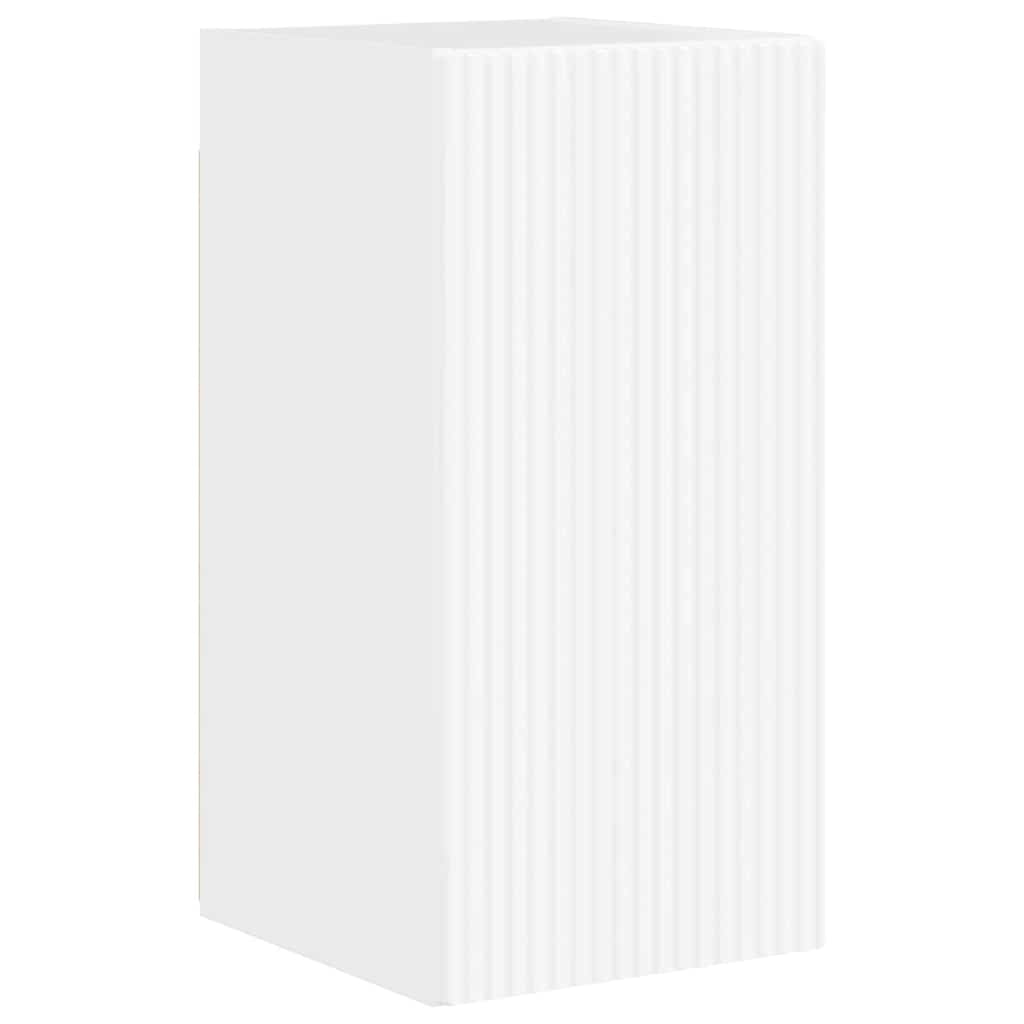 TV vægskab Gloss Hvid 30 x 31 x 60 cm Konstrueret træ