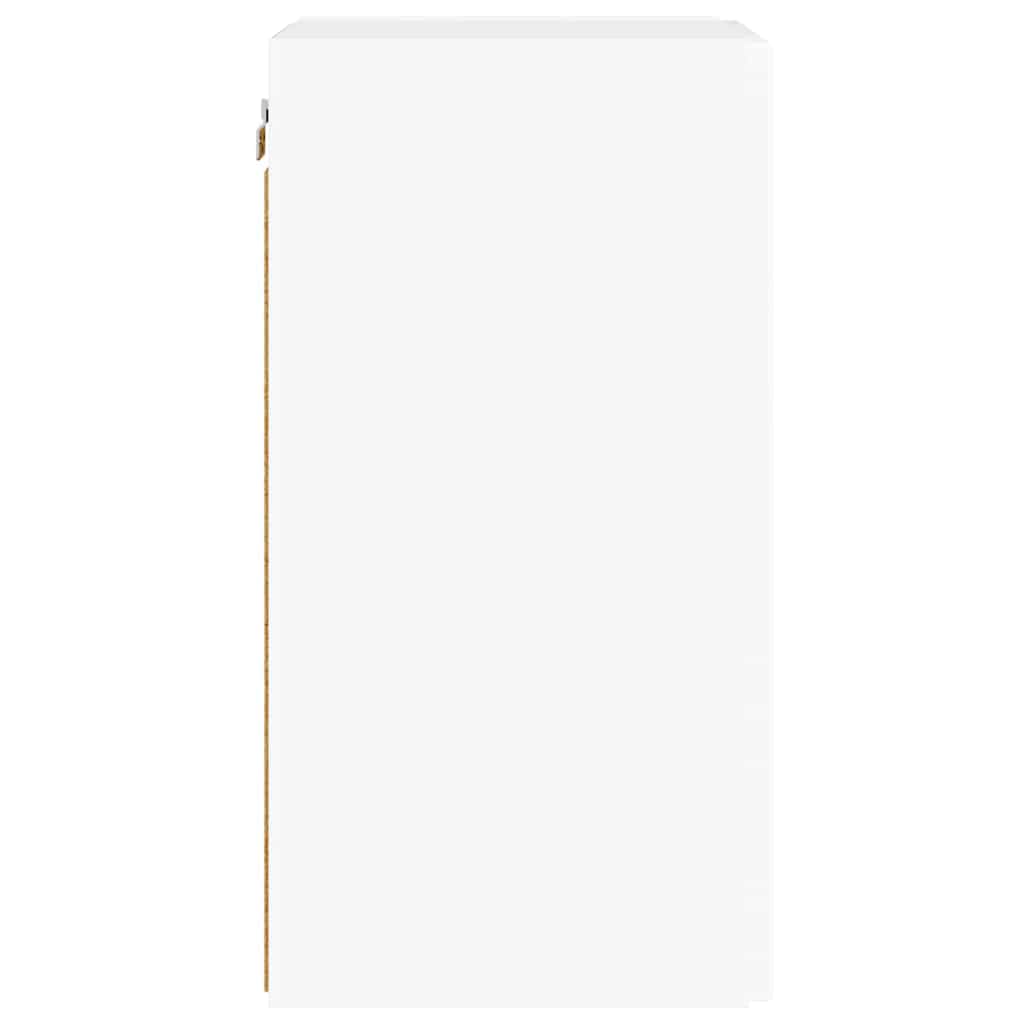 TV vægskab 2 pcs Gloss Hvid 30 x 31 x 60 cm Konstrueret træ