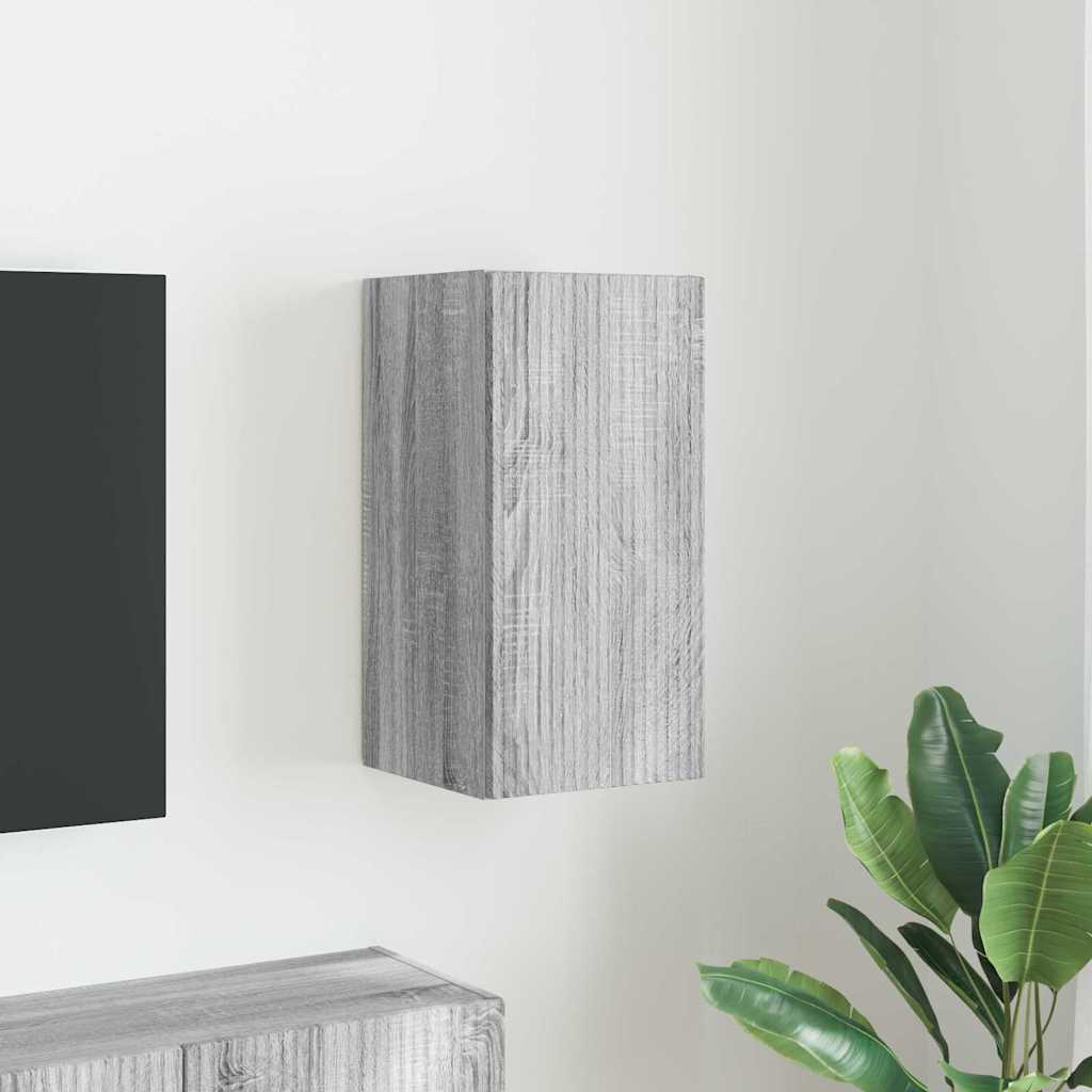 TV vægskab Grå Sonoma 30 x 31 x 60 cm Konstrueret træ