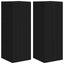 TV vægskab 2 pcs Sort 30 x 31 x 80 cm Konstrueret træ