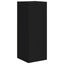TV vægskab 2 pcs Sort 30 x 31 x 80 cm Konstrueret træ
