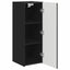 TV vægskab 2 pcs Sort 30 x 31 x 80 cm Konstrueret træ