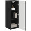 TV vægskab 2 pcs Sort 30 x 31 x 80 cm Konstrueret træ