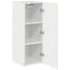 TV vægskab 2 pcs Gloss Hvid 30 x 31 x 80 cm Konstrueret træ