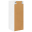 TV vægskab 2 pcs Gloss Hvid 30 x 31 x 80 cm Konstrueret træ