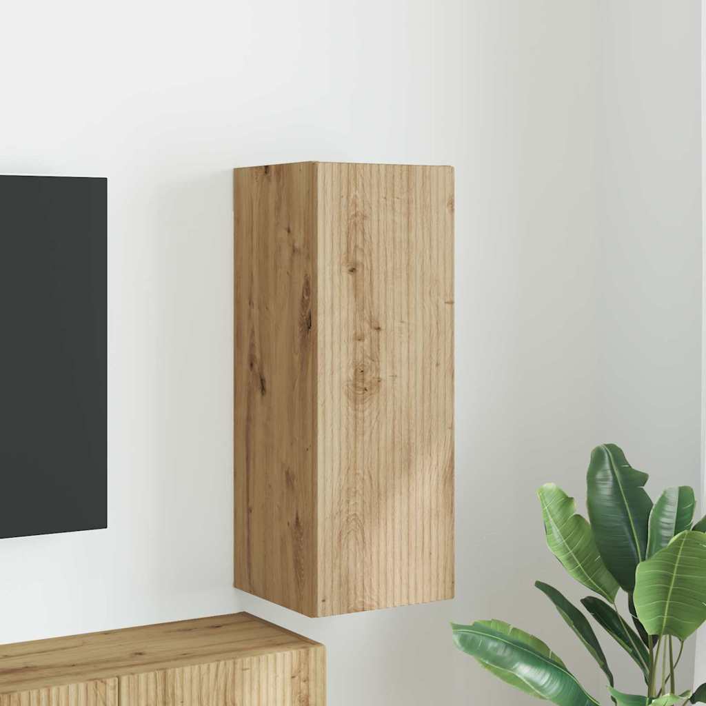 TV vægskab Artisan eg 30 x 31 x 80 cm Konstrueret træ