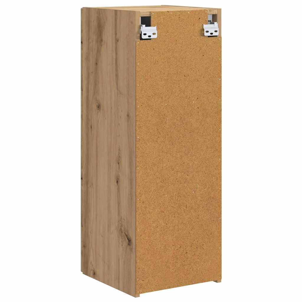TV vægskab 2 pcs Artisan eg 30 x 31 x 80 cm Konstrueret træ
