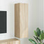 TV vægskab Vægmonteret Sonoma 30 x 31 x 100 cm Konstrueret træ
