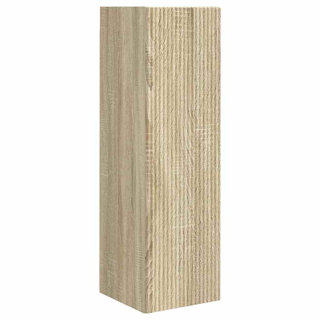 TV vægskab 2 pcs Sonoma 30 x 31 x 100 cm Konstrueret træ
