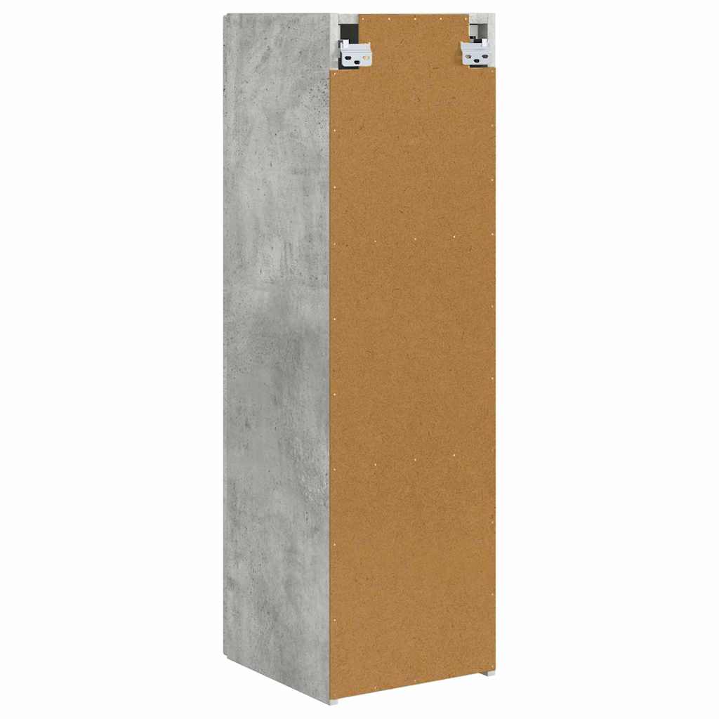 TV vægskab Vægmonteret Beton 30 x 31 x 100 cm Konstrueret træ