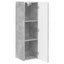 TV vægskab 2 pcs Beton 30 x 31 x 100 cm Konstrueret træ