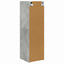 TV vægskab 2 pcs Beton 30 x 31 x 100 cm Konstrueret træ