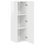 TV vægskab 2 pcs Gloss Hvid 30 x 31 x 100 cm Konstrueret træ