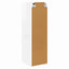TV vægskab 2 pcs Gloss Hvid 30 x 31 x 100 cm Konstrueret træ