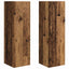 TV vægskab 2 pcs Gammelt træ 30 x 31 x 100 cm Konstrueret træ