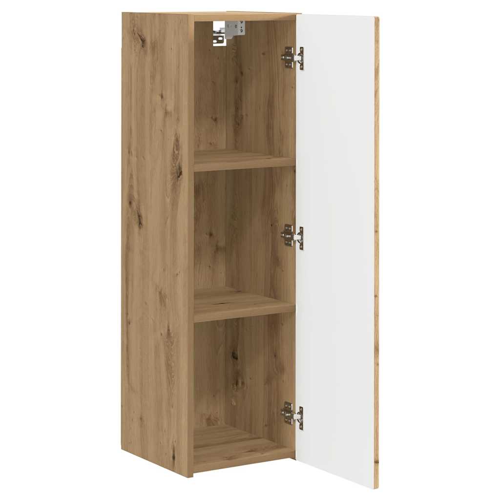 TV vægskab 2 pcs Artisan eg 30 x 31 x 100 cm Konstrueret træ