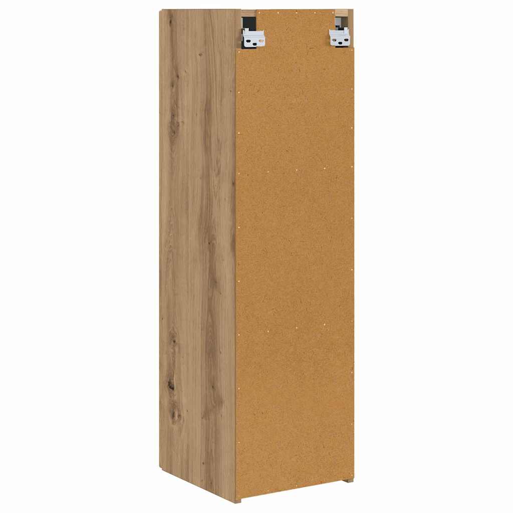 TV vægskab 2 pcs Artisan eg 30 x 31 x 100 cm Konstrueret træ