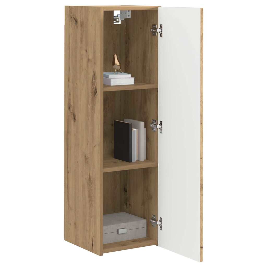 TV vægskab 2 pcs Artisan eg 30 x 31 x 100 cm Konstrueret træ