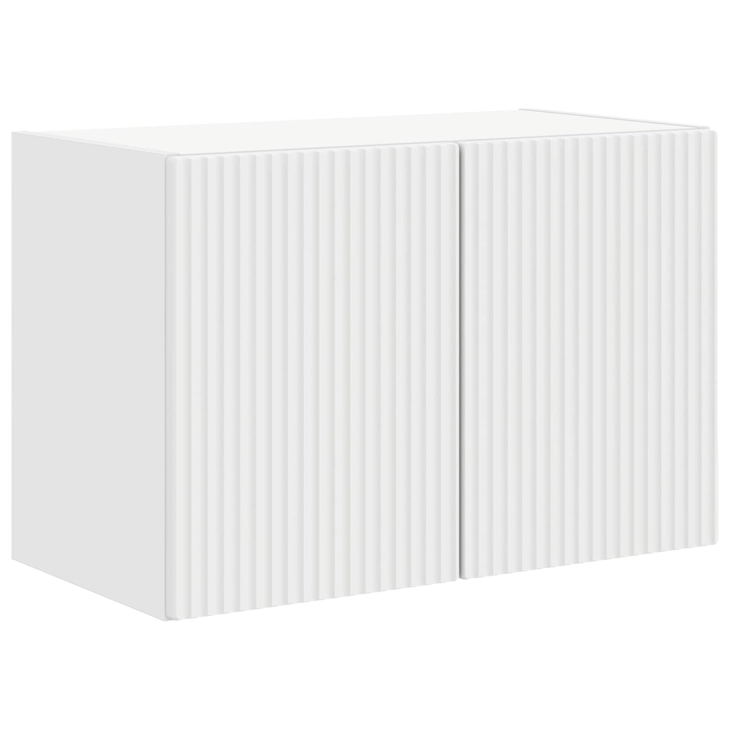 TV vægskab Vægmonteret Hvid 59,5 x 31 x 40 cm Konstrueret træ