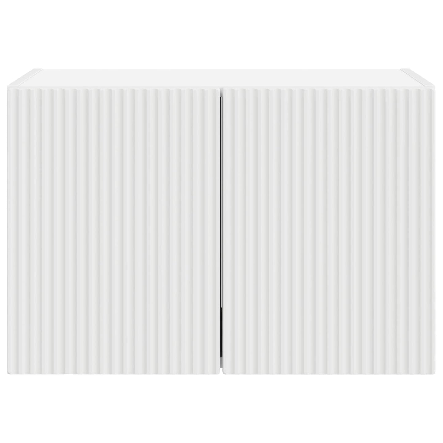 TV vægskab Vægmonteret Hvid 59,5 x 31 x 40 cm Konstrueret træ