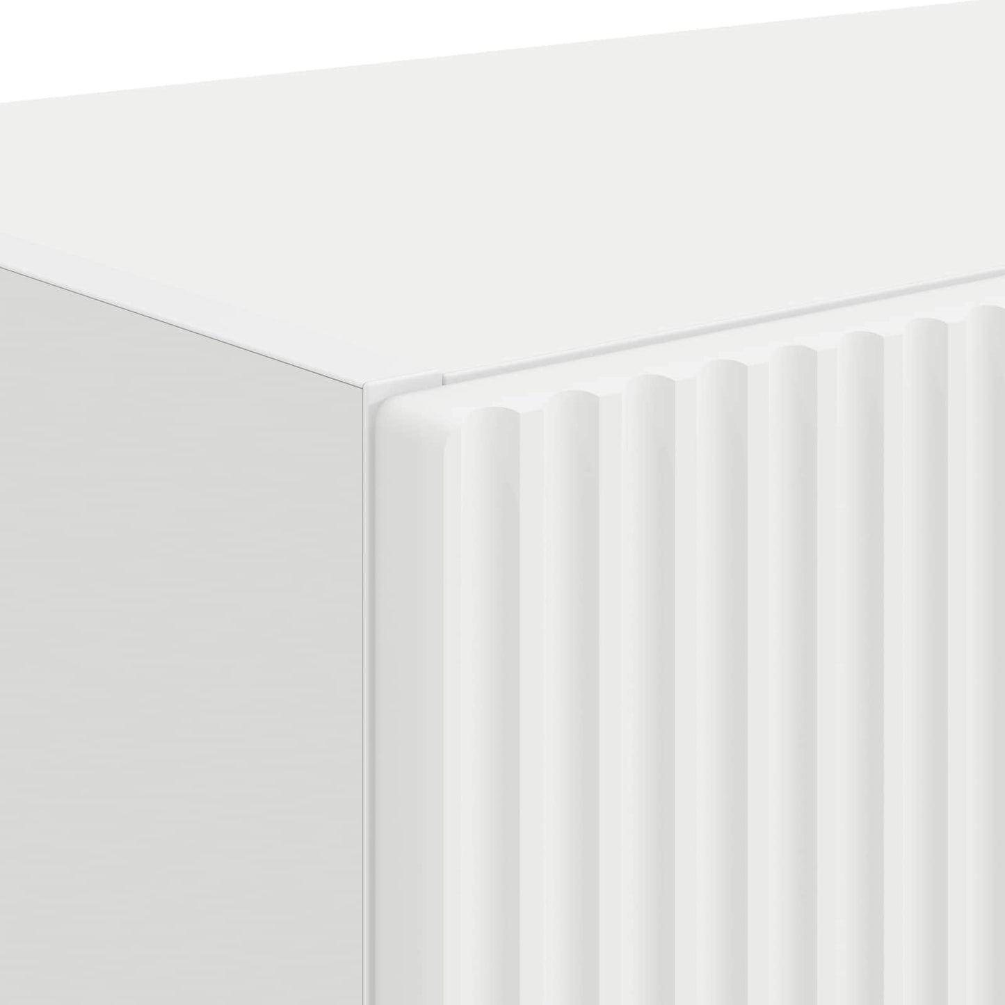 TV vægskab 2 pcs Hvid 59,5 x 31 x 40 cm Konstrueret træ