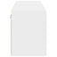 TV vægskab 2 pcs Hvid 59,5 x 31 x 40 cm Konstrueret træ