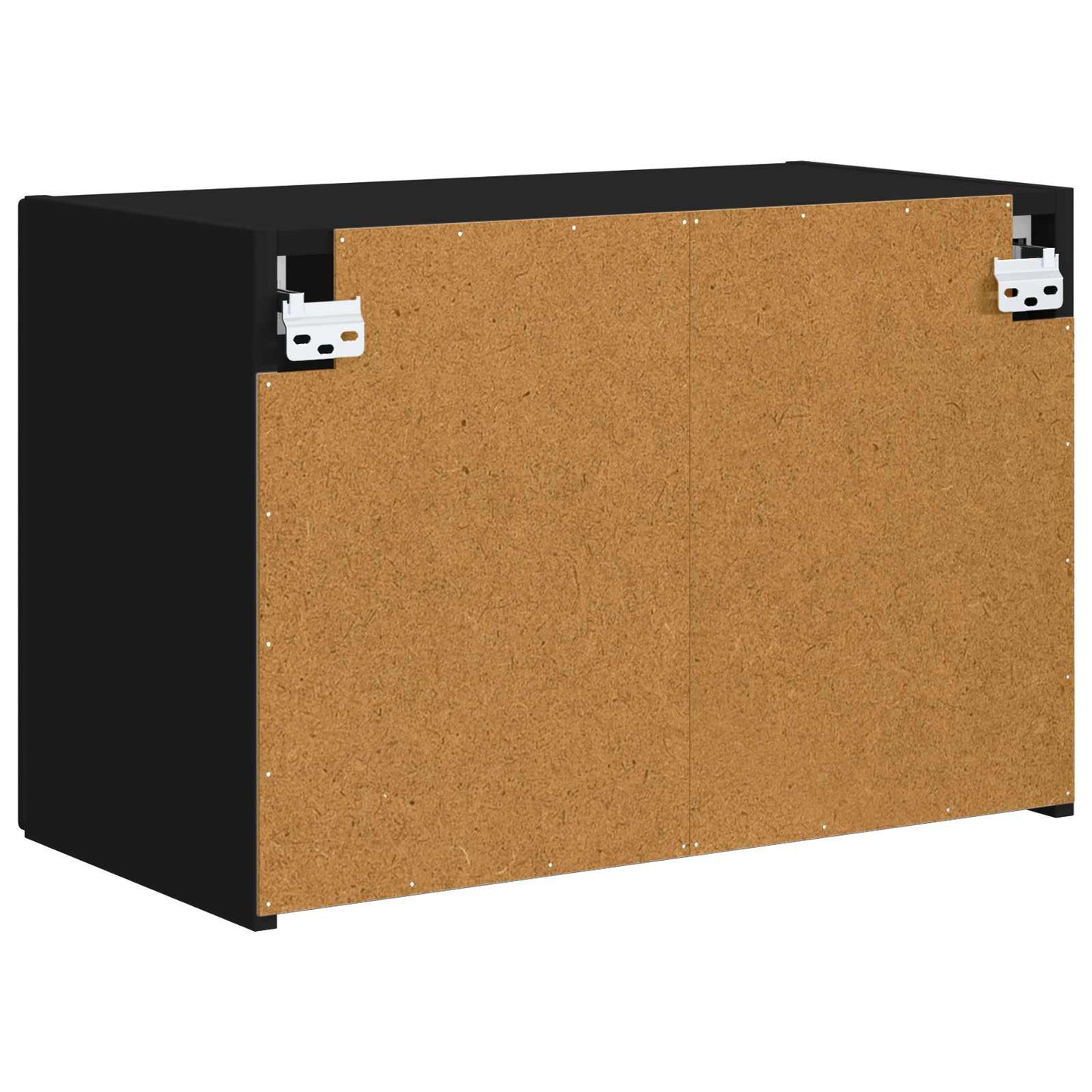 TV vægskab Vægmonteret Sort 59,5 x 31 x 40 cm Konstrueret træ