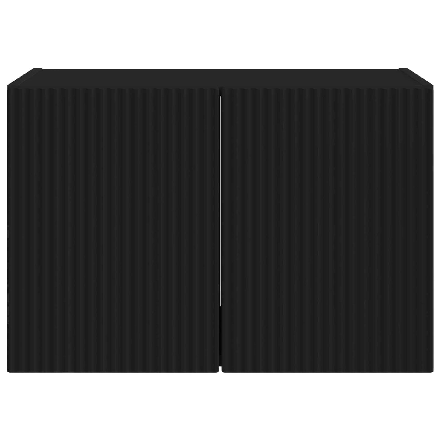TV vægskab Vægmonteret Sort 59,5 x 31 x 40 cm Konstrueret træ