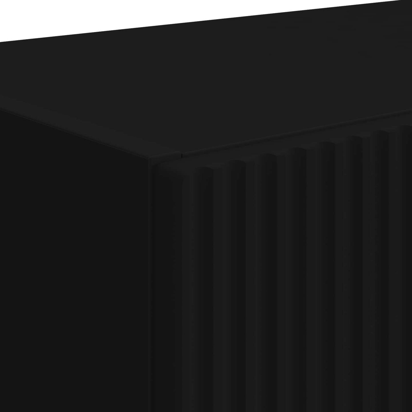 TV vægskab 2 pcs Sort 59,5 x 31 x 40 cm Konstrueret træ