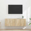 TV vægskab 2 pcs Sonoma eg 59,5 x 31 x 40 cm Konstrueret træ