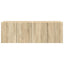 TV vægskab 2 pcs Sonoma eg 59,5 x 31 x 40 cm Konstrueret træ