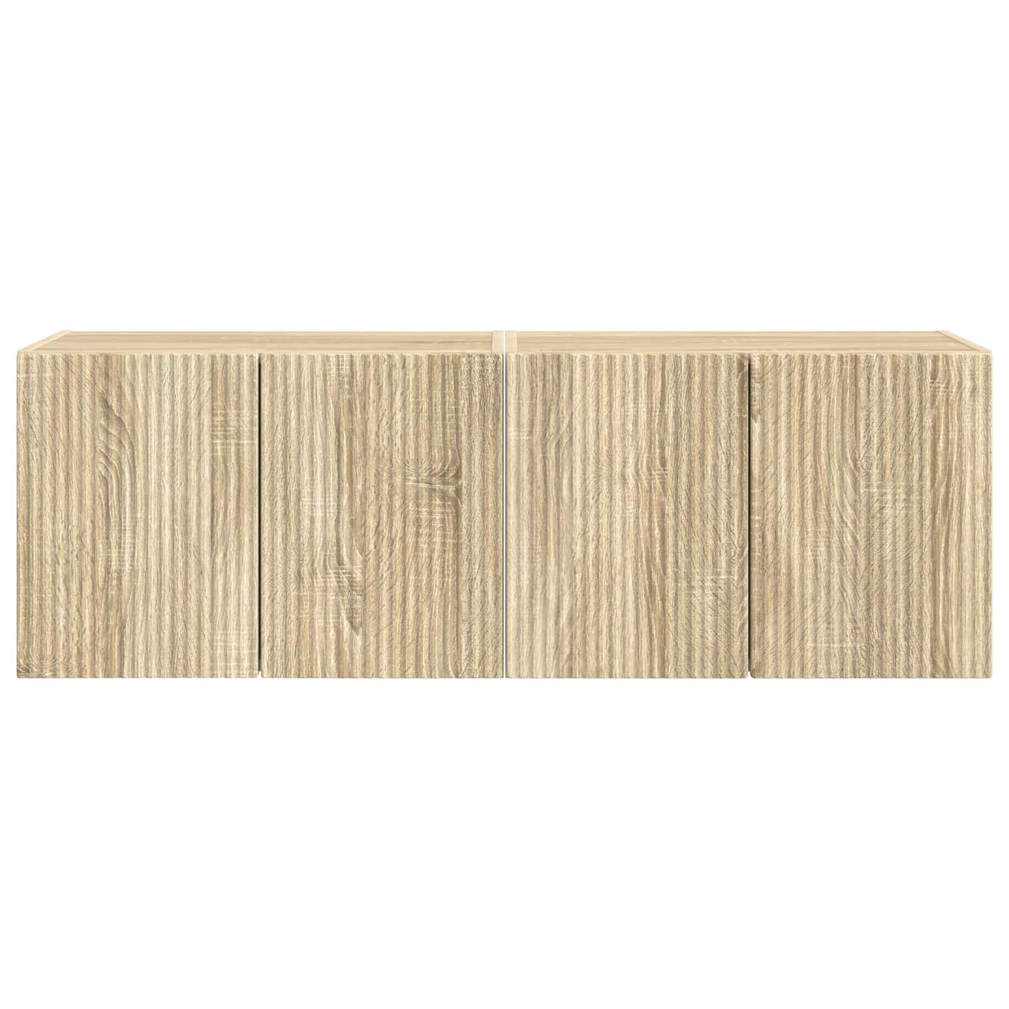 TV vægskab 2 pcs Sonoma eg 59,5 x 31 x 40 cm Konstrueret træ