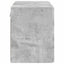 TV vægskab Beton Grå 59,5 x 31 x 40 cm Konstrueret træ