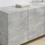 TV vægskab 2 pcs Beton Grå 59,5 x 31 x 40 cm Konstrueret træ
