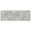 TV vægskab 2 pcs Beton Grå 59,5 x 31 x 40 cm Konstrueret træ