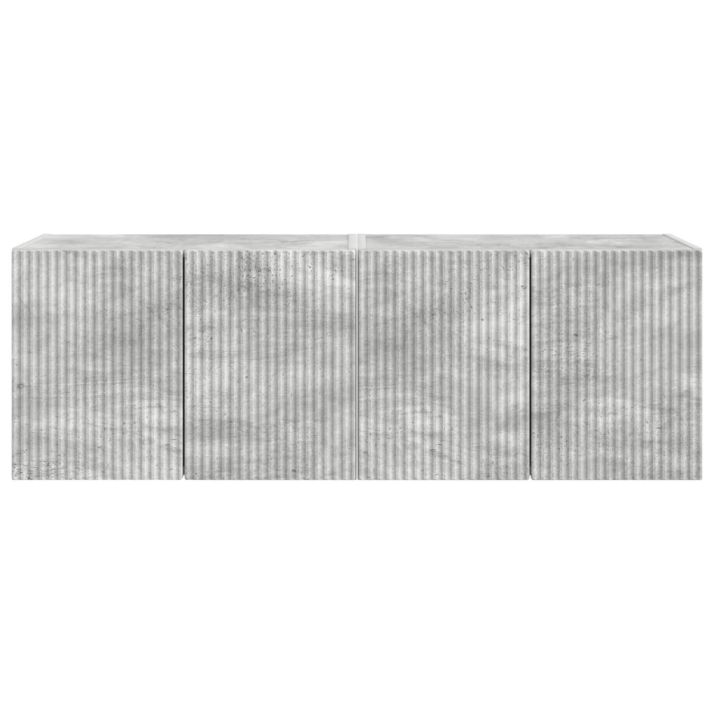 TV vægskab 2 pcs Beton Grå 59,5 x 31 x 40 cm Konstrueret træ