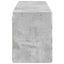 TV vægskab 2 pcs Beton Grå 59,5 x 31 x 40 cm Konstrueret træ