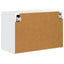 TV vægskab Høj gloss hvid 59,5 x 31 x 40 cm Konstrueret træ