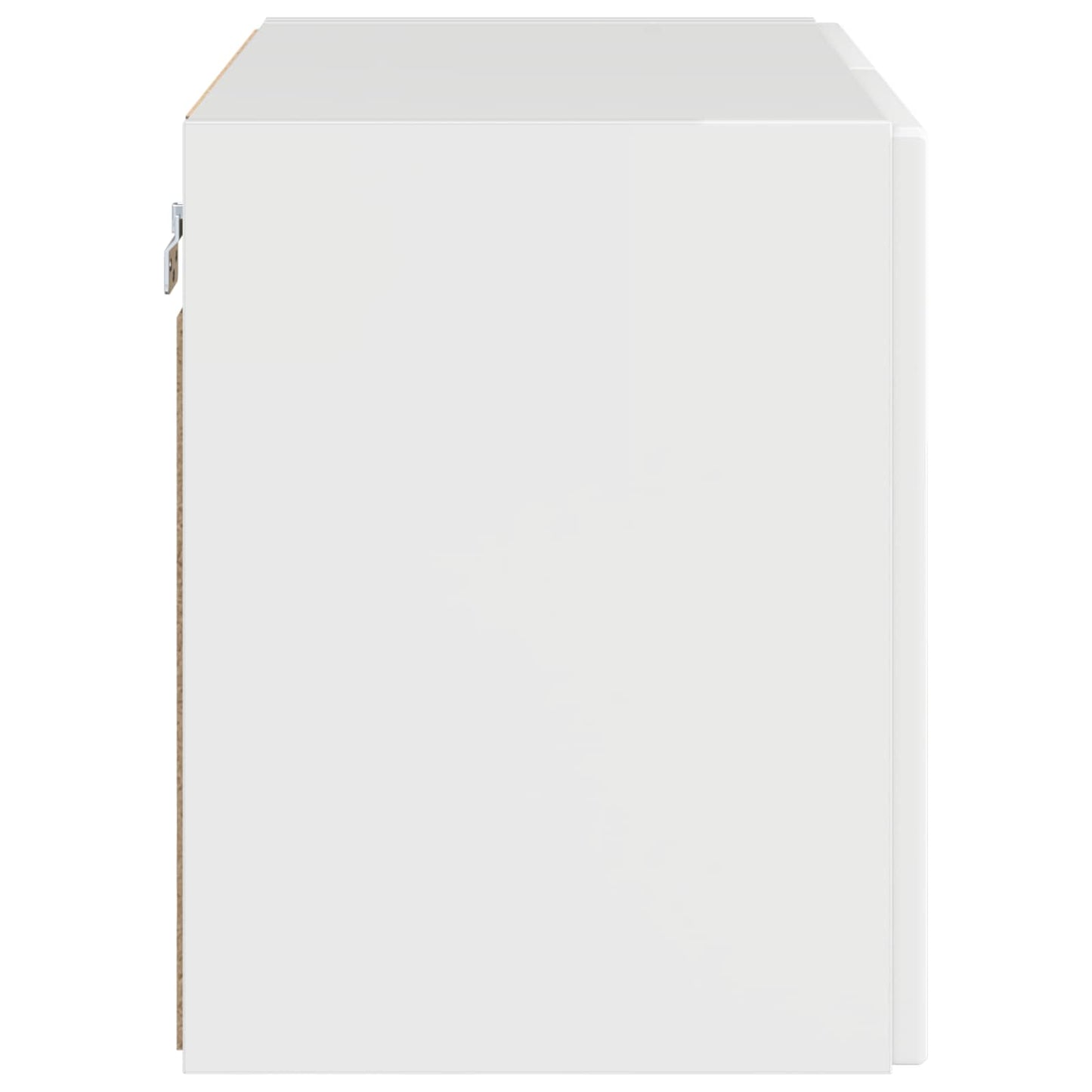 TV vægskab Høj gloss hvid 59,5 x 31 x 40 cm Konstrueret træ