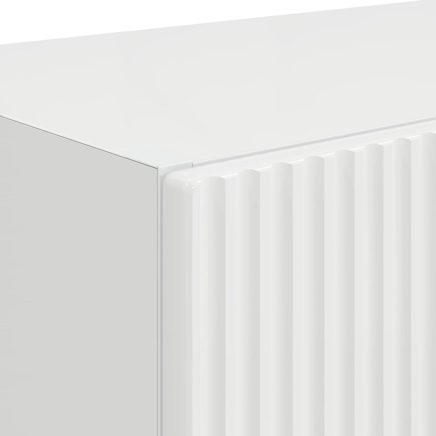 TV vægskab Vægmonteret 2 pcs Høj gloss hvid 59,5 x 31 x 40 cm