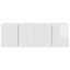 TV vægskab Vægmonteret 2 pcs Høj gloss hvid 59,5 x 31 x 40 cm
