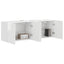 TV vægskab Vægmonteret 2 pcs Høj gloss hvid 59,5 x 31 x 40 cm