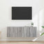 TV vægskab 2 pcs Grå Sonoma 59,5 x 31 x 40 cm Konstrueret træ