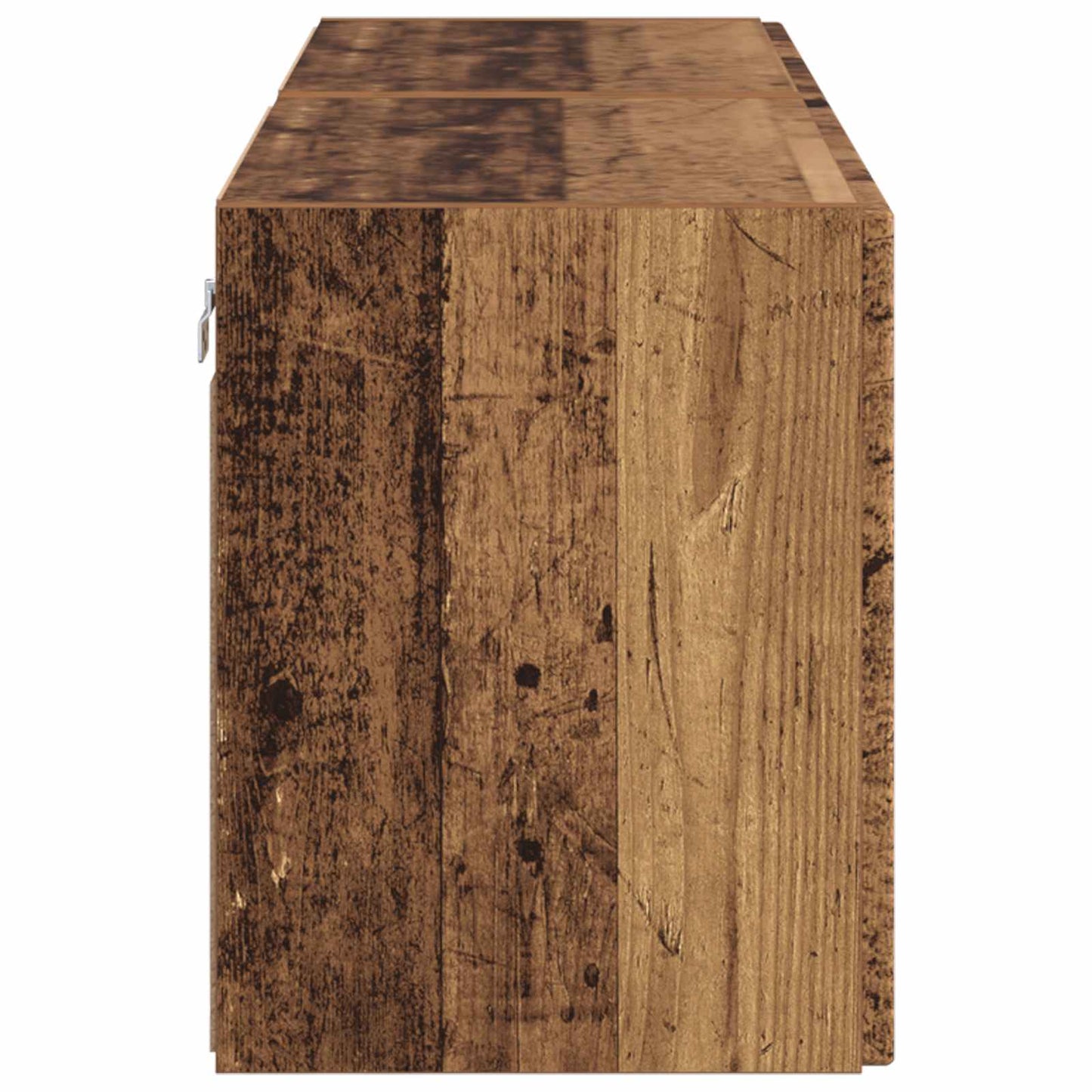TV vægskab 2 pcs Gammelt træ 59,5 x 31 x 40 cm Konstrueret træ