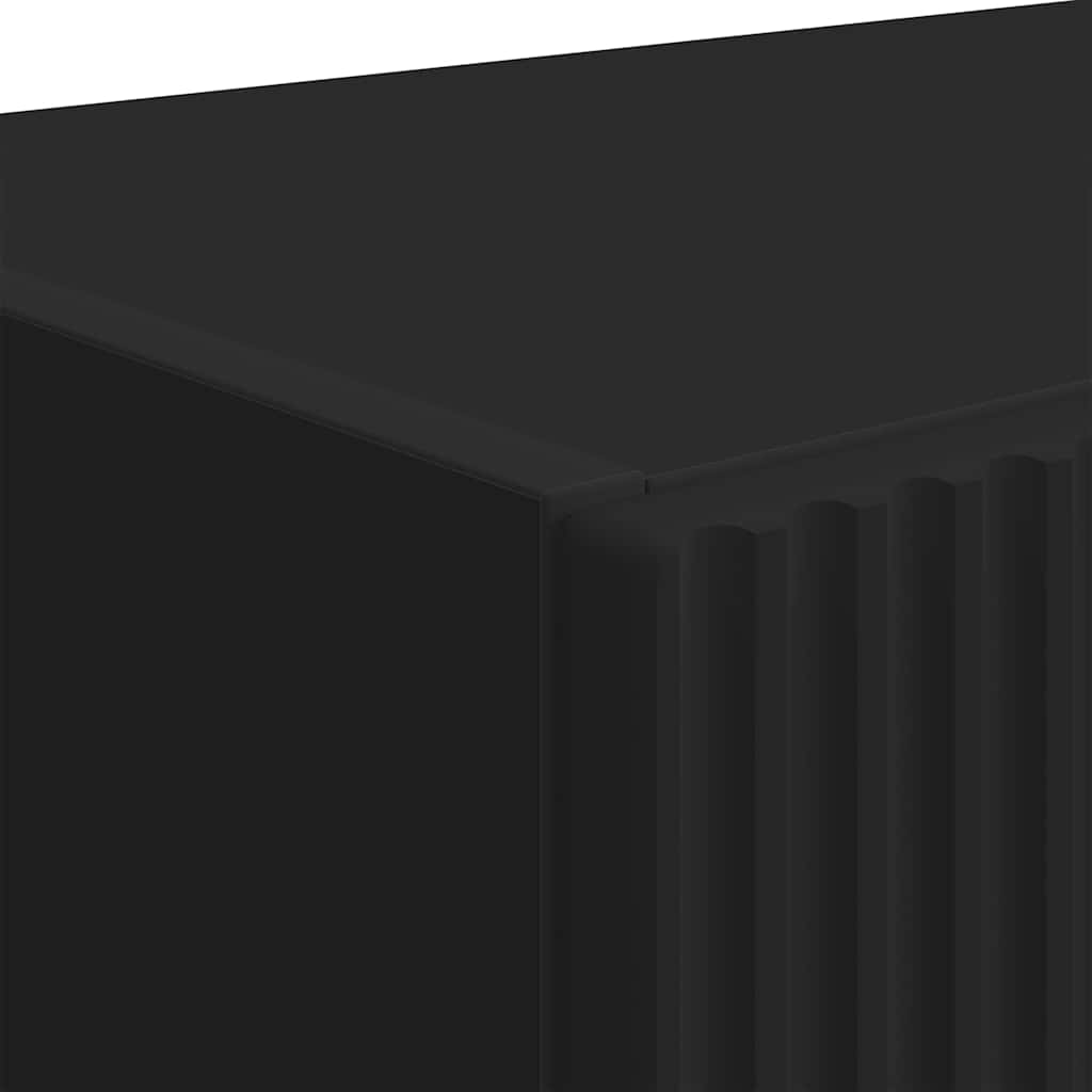 TV vægskab Vægmonteret Sort 59,5 x 31 x 60 cm Konstrueret træ