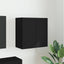 TV vægskab Vægmonteret Sort 59,5 x 31 x 60 cm Konstrueret træ